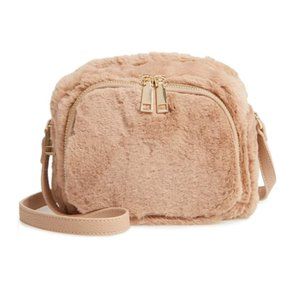 JULES KAE - Cameron Fur Crossbody Bag - Rusty Leaf